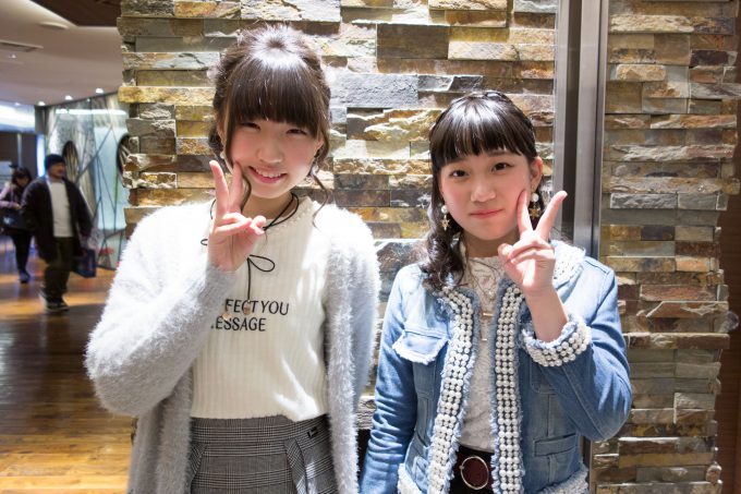 富金原佑菜ちゃんと丸山純奈ちゃん。