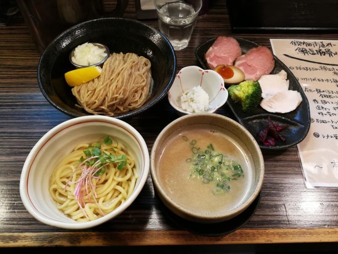 伏見竹田街道スリー  鯛塩豚骨つけ麺